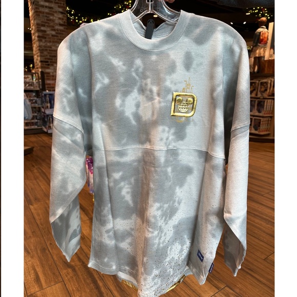 DISNEY TIE DYE GOLD CASTLE SPIRIT JERSEY - SMALL - Picture 3 of 9